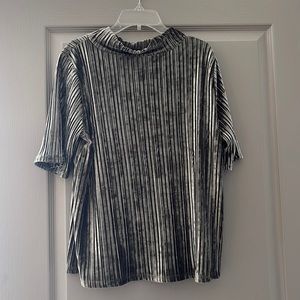 Loft Velvet Short Sleeve Blouse